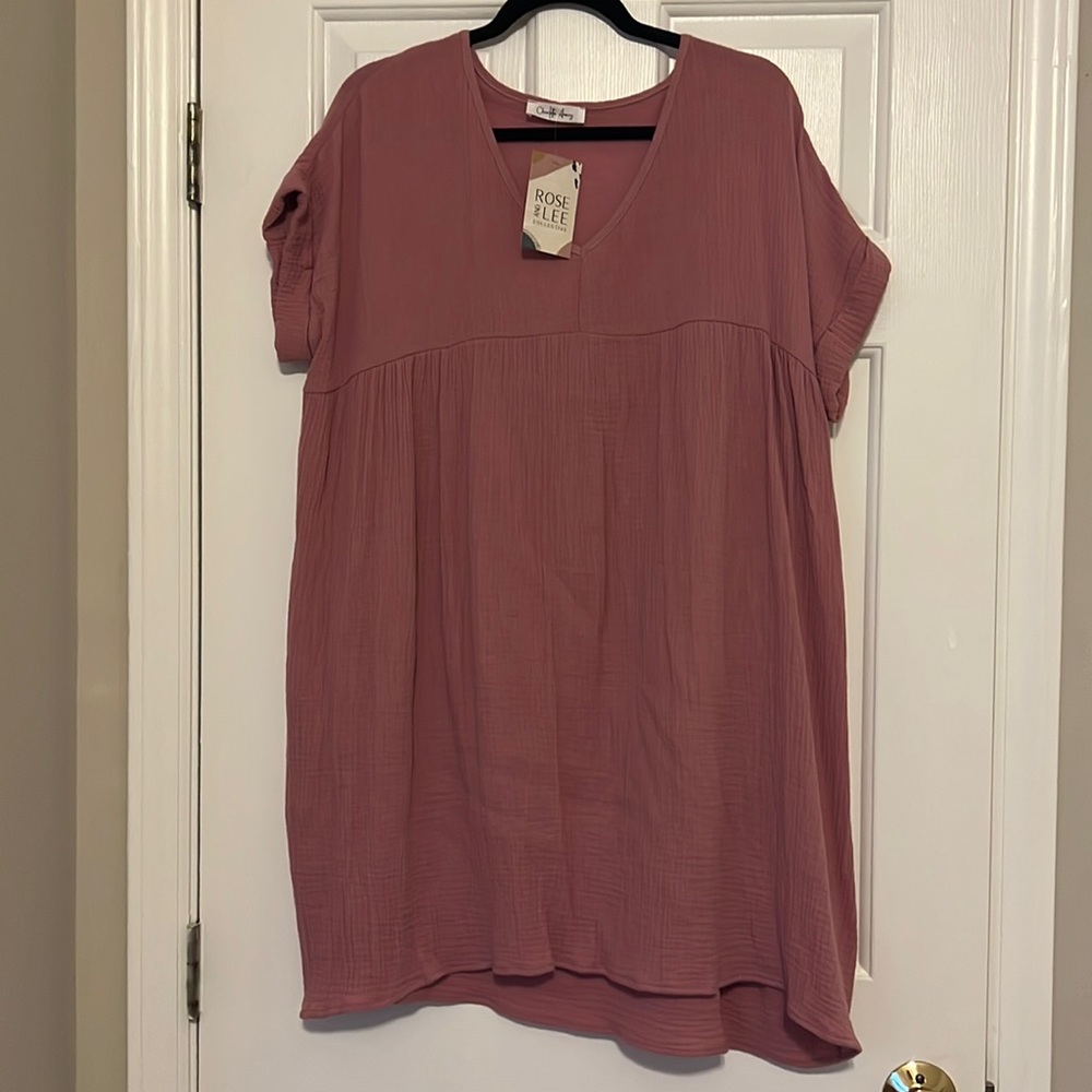 Brand new pink dress from boutique, size M